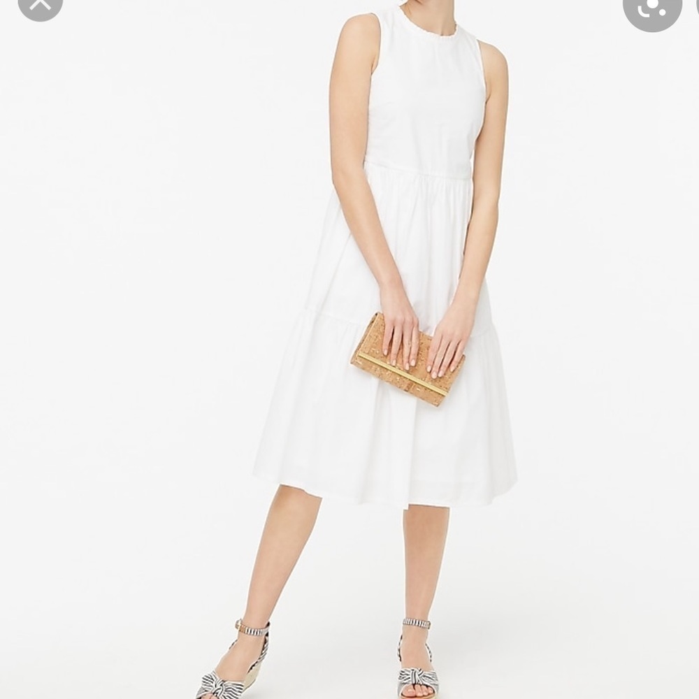 J.Crew Sleeveless Tiered Dress